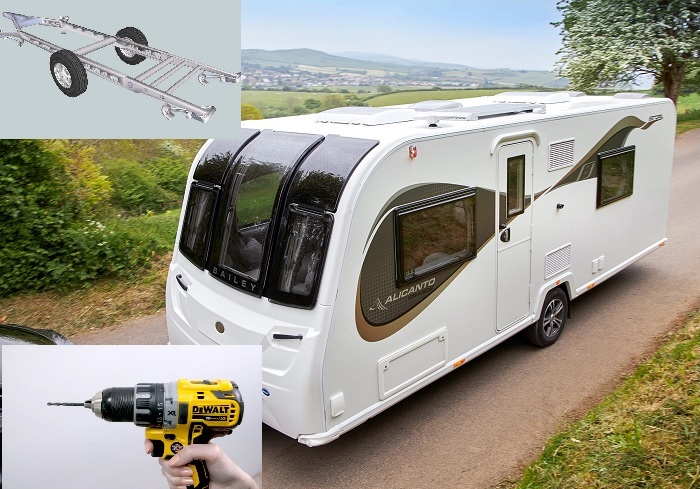 drill-into-caravan-chassis